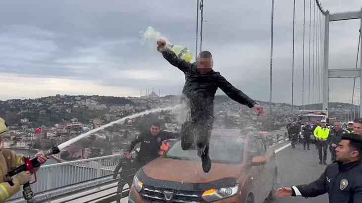 15 Temmuz Şehitler Köprüsü’nde hareketli dakikalar!