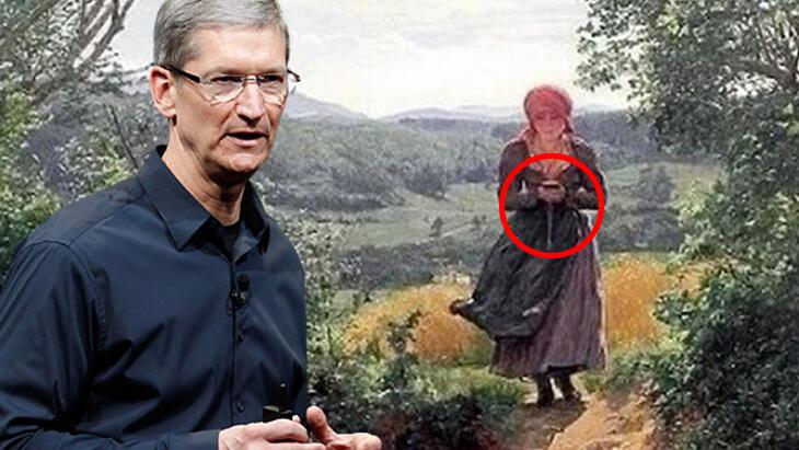 162 yıllık tabloda ‘iPhone’ detayı! Tim Cook’u şaşkına çevirdi: ‘Yemin ederim orada’
