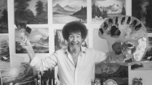 Bob Ross’un fotoğrafları sanal stantta