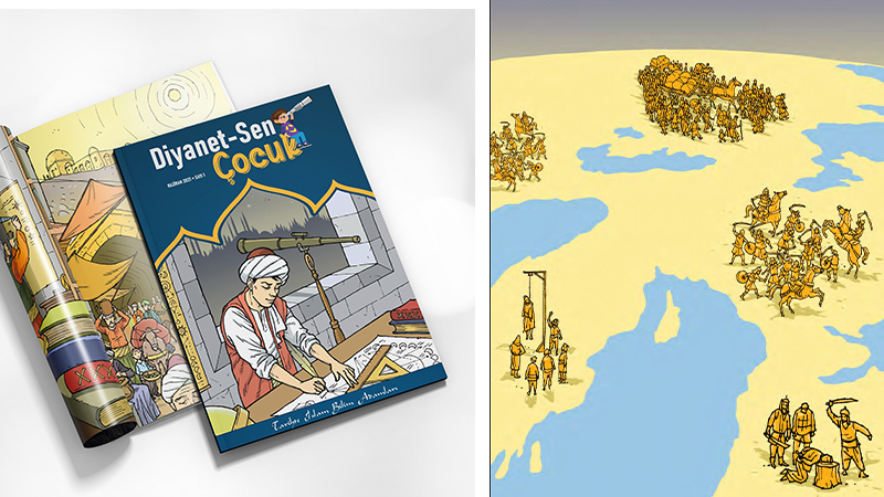 Diyanet-Sen’in çıkardığı çocuk mecmuasında idam ve baş kesme görselleri kullanıldı