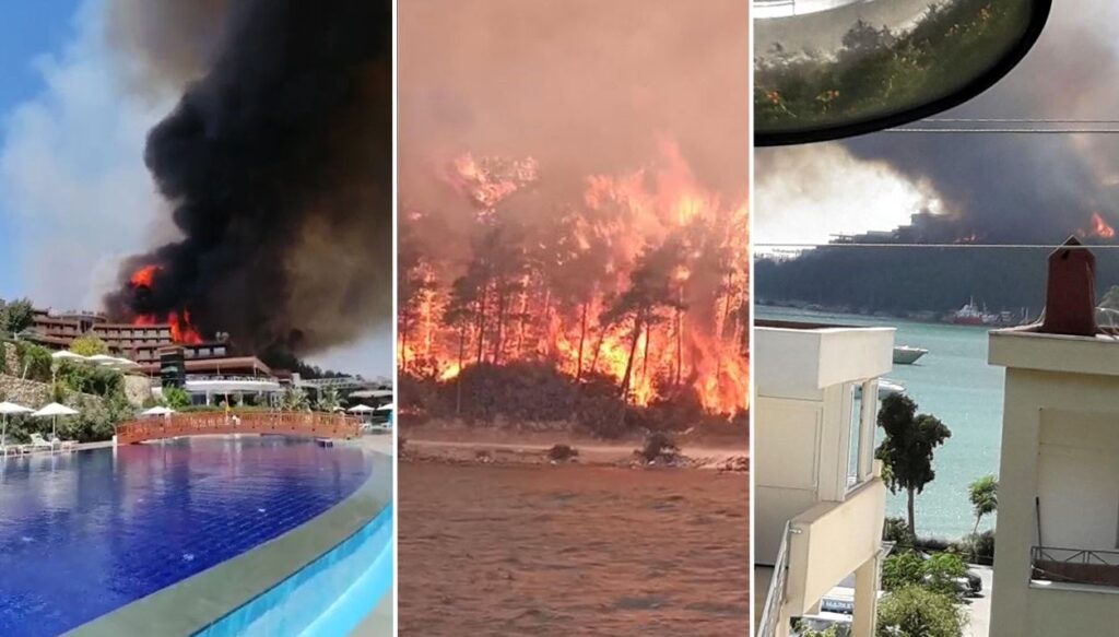 Bodrum Güvercinlik yangını kısmen kontrol altına alındı