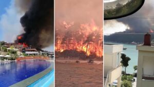 Bodrum Güvercinlik yangını kısmen kontrol altına alındı