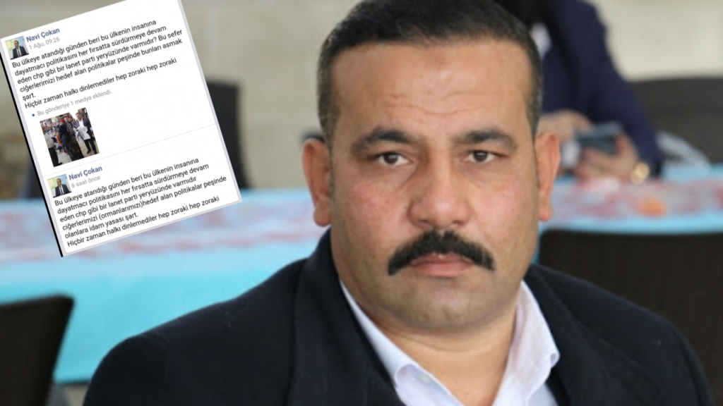 AKP’li belediye başkanı yardımcısı, CHP için “Bunları asmak şart” dedi!