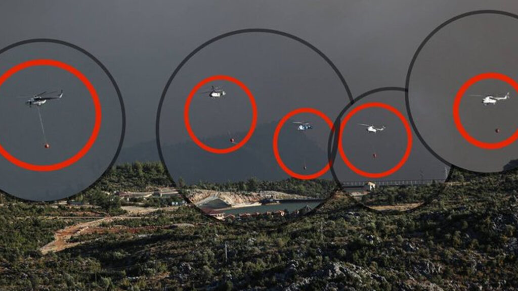 Cumhurbaşkanlığı İletişim Başkanı Altun paylaştı: Tek karede 5 helikopter