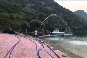 Orman yangınlarına karşı “Yangın Söndürme Sistemi” kuruldu