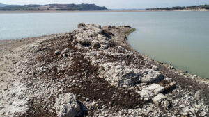 Augusta Antik Kenti’nin bir bölümü, baraj gölünde suların çekilmesiyle gün yüzüne çıktı