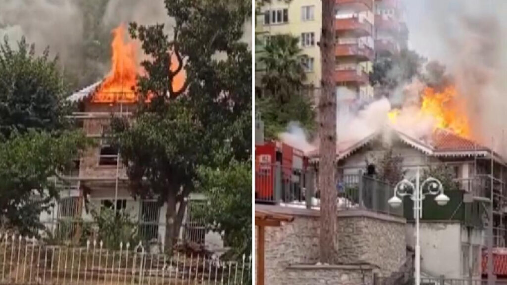 Bursa’da tarihi Ormancılık Müzesi’nin çatısında yangın