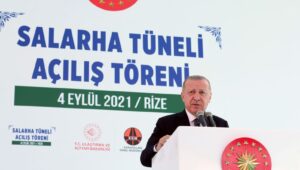 Cumhurbaşkanı Erdoğan: Salarha Tüneli, Rize’nin 70 yıllık hayalidir