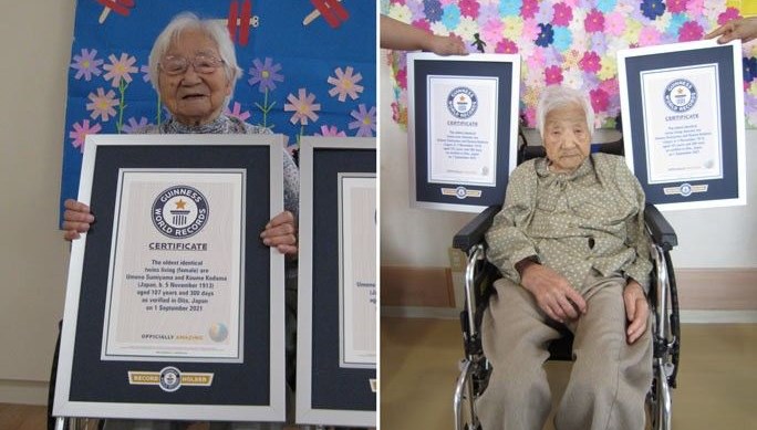 Dünyanın en yaşlı tek yumurta ikizleri tescillendi: 107 yıl 300 gündür yaşıyorlar