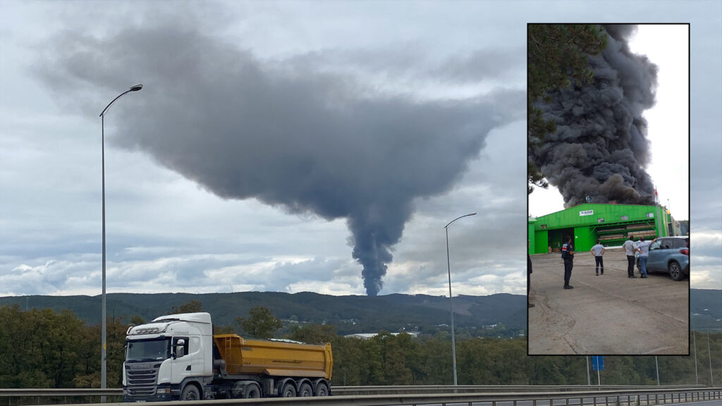 İstanbul’un Şile ilçesinde fabrika yangını
