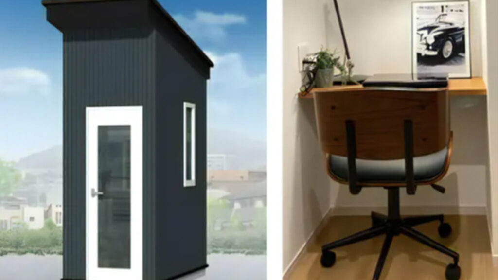 Japonya’da evden çalışmaya minimalist çözüm: 2 metrelik mini ofisler tasarlandı