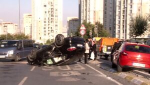 Kaza yaptı, trafik canavarı olduğu ortaya çıktı
