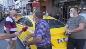 Trafikten men edilen taksinin sürücüsü: Adam mı ezdim