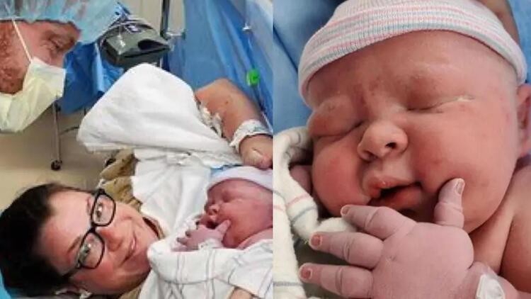 ABD bu bebeği konuşuyor! Erken doğdu ama kilosu 6.3 kg