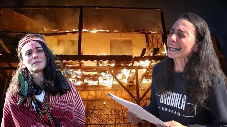 Çevreci ressamın basın açıklaması öncesi yanan evine ‘kundaklama’ şüphesi