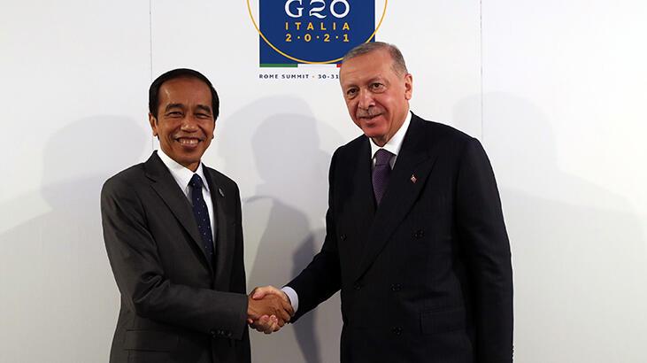 Cumhurbaşkanı Erdoğan, Endonezya Devlet Başkanı Joko Widodo ile görüştü