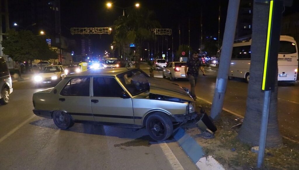 “Dur” ihtarına uymadı, kaza yapınca yakalandı