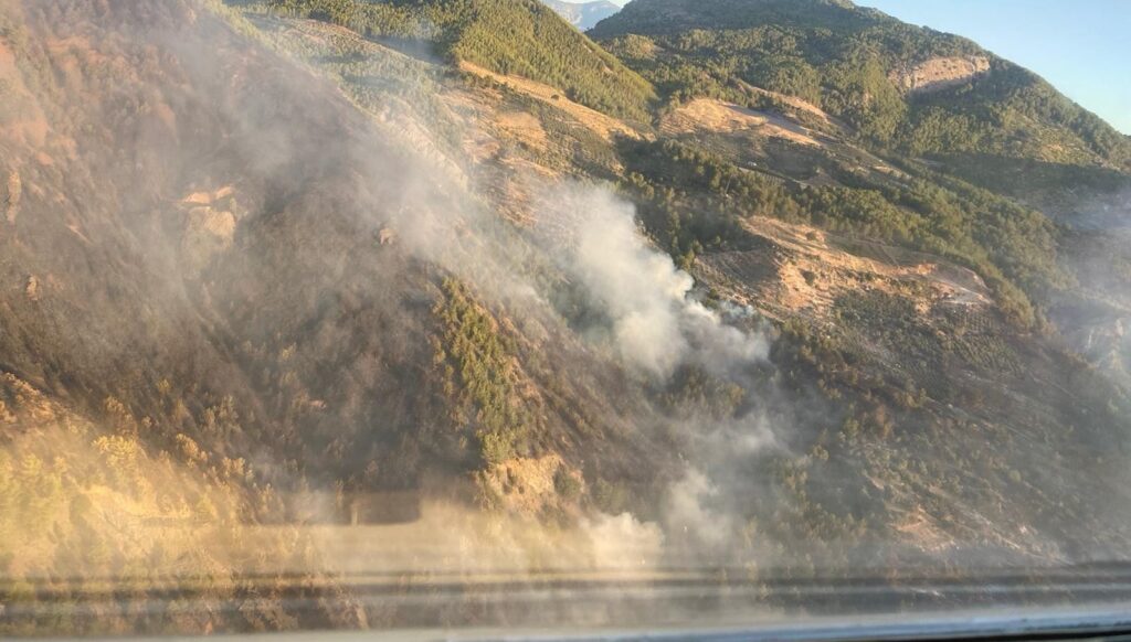 Muğla’da gece başlayan orman yangınını söndürme çalışmaları devam ediyor