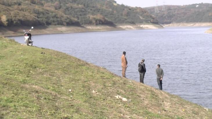 Alibeyköy Barajı’ndaki suya gömülü otomobil paniğe neden oldu