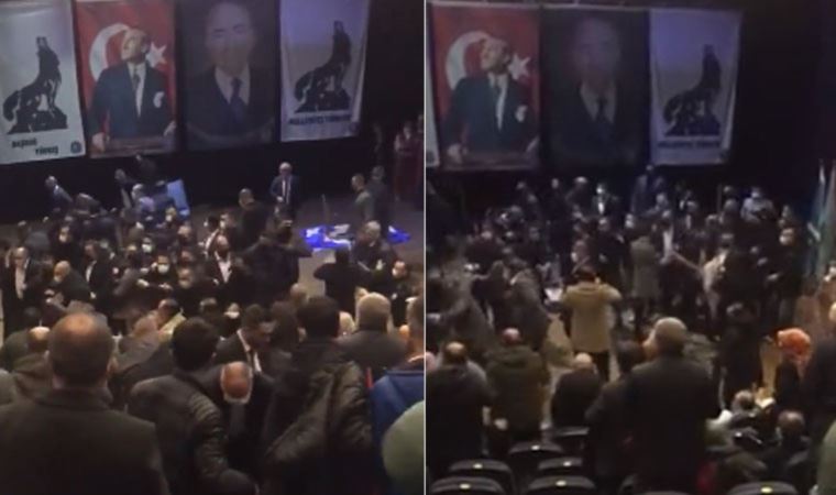 Alparslan Türkeş anmasında iki grup arasında kavga