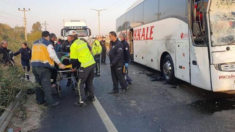 Aydın’da otobüs, midibüs ve minibüsün karıştığı kaza: 11 yaralı
