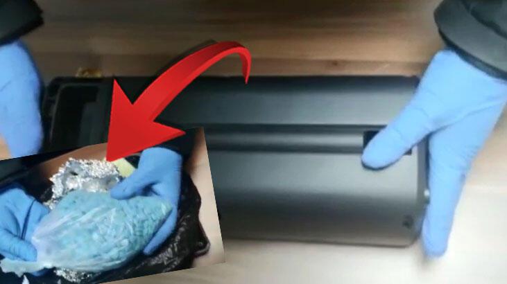 Hoparlörün içine gizlenen 2 bin 570 adet extacy hap ele geçirildi