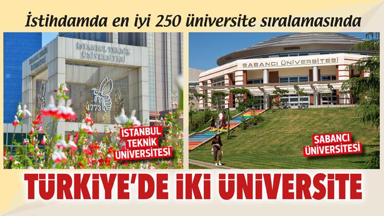 İstihdamda en iyi 250 üniversite sıralamasında Türkiye’de iki üniversite