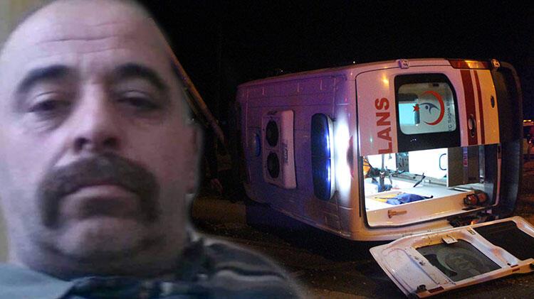 Otomobille çarpışan ambulanstaki kazazede hayatını kaybetti
