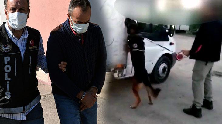 Sebze kasalarına gizlenmiş 99 kilo esrar ele geçirildi!