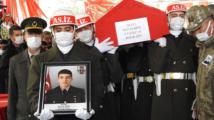 Şehit Uzman Çavuş Dinç son yolculuğuna uğurlandı