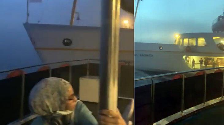 Sis ortasında Kız Kulesi yanında korku dolu anlar