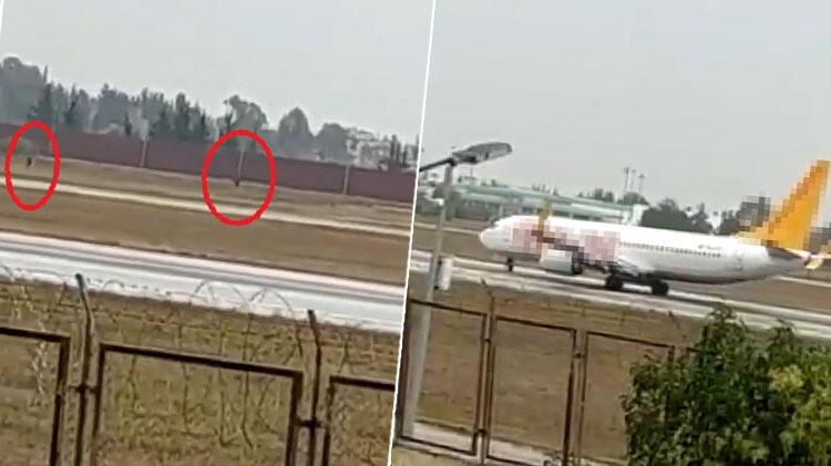 Son dakika! Adana Havalimanı’nda bir grup, piste inen uçağın önüne çıktı; çok sayıda gözaltı var