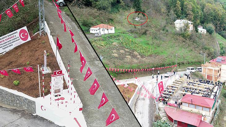 Son dakika… Görünmeyen şehit mezarı için 100 metre yakınına anıt!