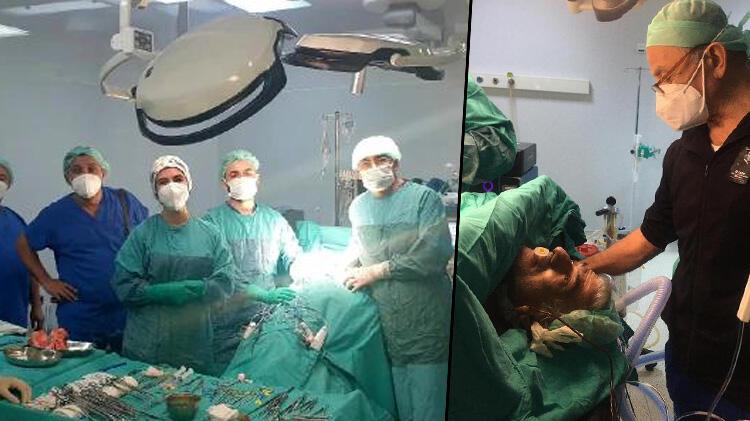 Türkiye’de bir ilk! Hastayla konuşularak yapılan 6 saatlik ameliyatta, 8 organı çıkarıldı