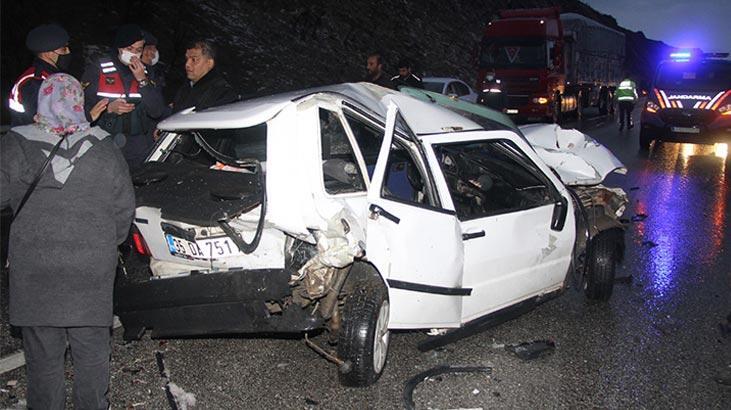 11 aracın karıştığı zincirleme kazada 1 kişi yaralandı