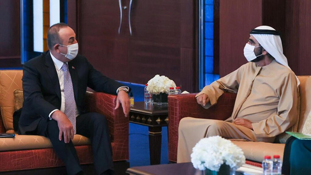 Bakan Çavuşoğlu, Dubai Emiri Şeyh Maktoum ile görüştü