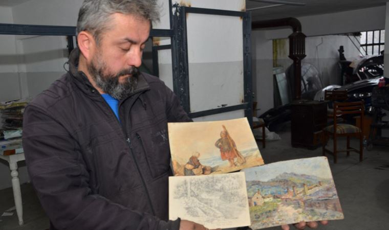 Eskici pazarından aldığı tablodaki saç telinin Van Gogh’a ait olduğunu iddia etti