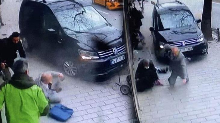 İstanbul’un göbeğinde dehşet! Araç yayaların arasına daldı