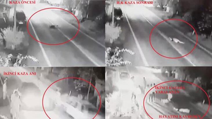 Ölüme böyle gitti! Yardıma gelen kadına da başka bir araç çarptı