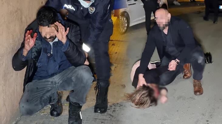‘Otele başkasıyla girdiğini’ iddia ettiği dini nikahlı eşini sokak ortasında bıçakladı!