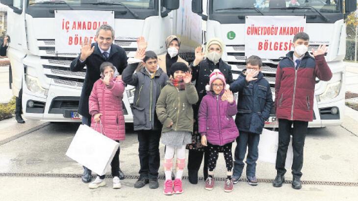 Özel öğrencilere anlamlı hediye