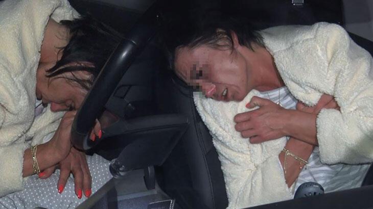 Rus kadın kendini otomobile kilitledi, polise zor anlar yaşattı