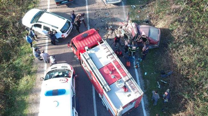 Sinop’ta zincirleme kaza: 2 ölü, 3 yaralı
