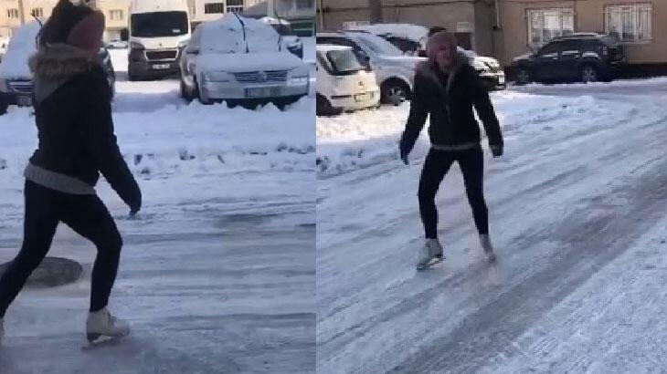 Bursa’da kızaklı, poşetli, leğenli kar eğlencesi