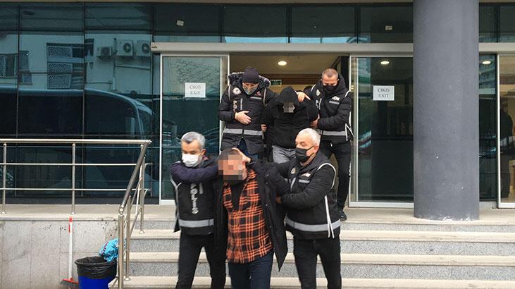 Bursa’da silahlı suç örgütü şüphelileri adliyeye sevk edildi