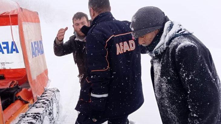 Donmak üzere olan 2 kişiyi AFAD kurtardı