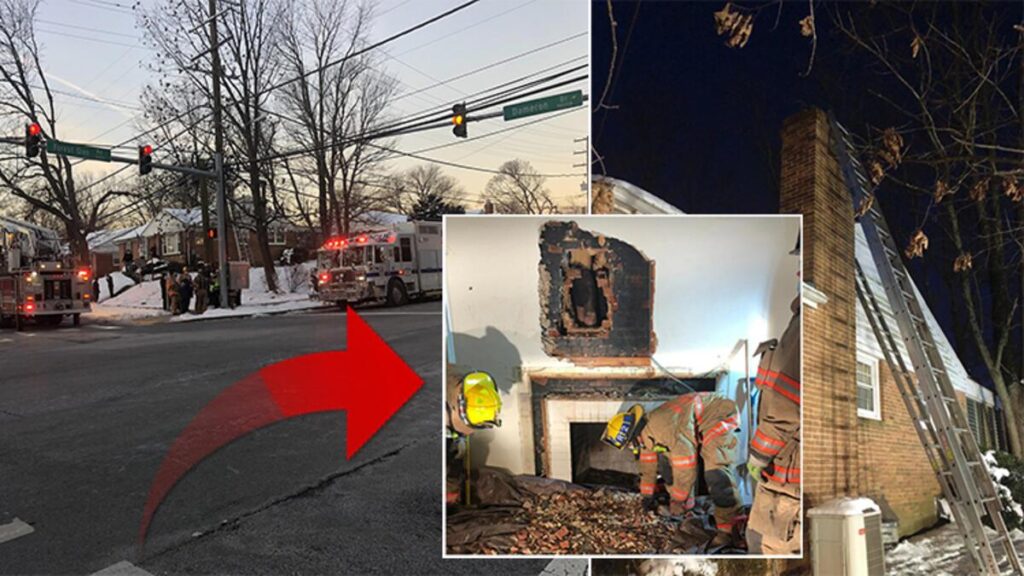 Hırsızın zor anları: Eve çatıdan girmeye çalıştı, bacaya sıkıştı!