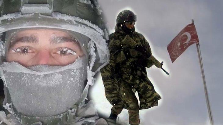 Kahraman Mehmetçik’ten eksi 25 derecede 5 metre kar altında vatan nöbeti
