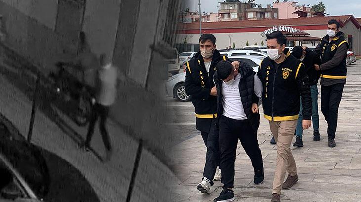 Plakasını çamurla kapattıkları otomobille motosikletleri çaldılar!