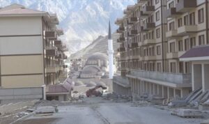 Yusufeli Barajı’nın su tutmaya başlamasıyla birlikte Yusufeli ilçesi boşaltılmaya başlandı.